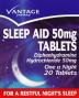 Vantage sleep aid tablets 25mg 20 pack